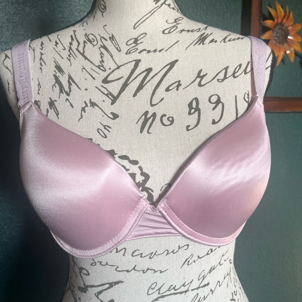 Silk juicy couture logo strap bra